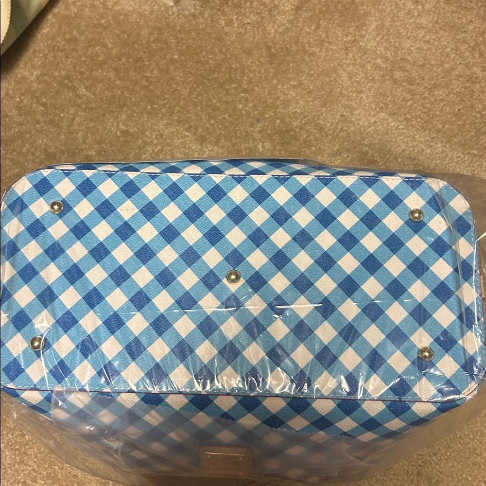 Dooney and Bourke Gingham Sky Blue Brenna - Picture 5 of 7